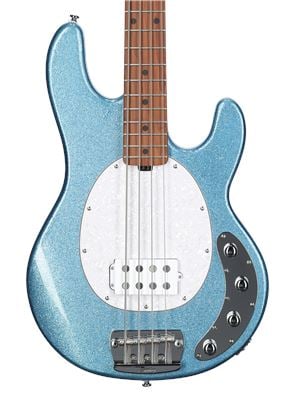 Sterling StingRay RAY34 Bass Guitar with Bag Blue Sparkle